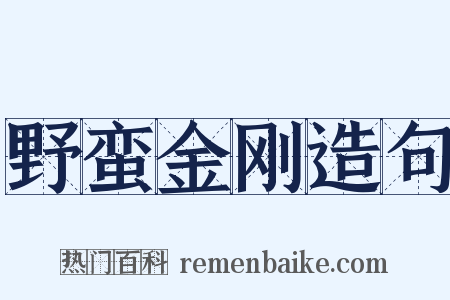 野蛮金刚造句是什么意思的图片